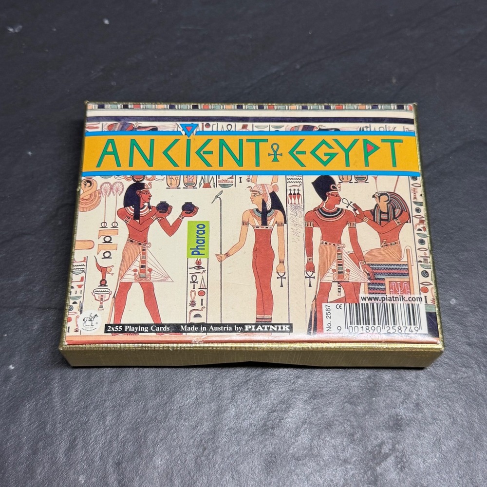 Piatnik Ancient Egypt Playing Cards Double Deck Set Pharao Made in Austria 2587
